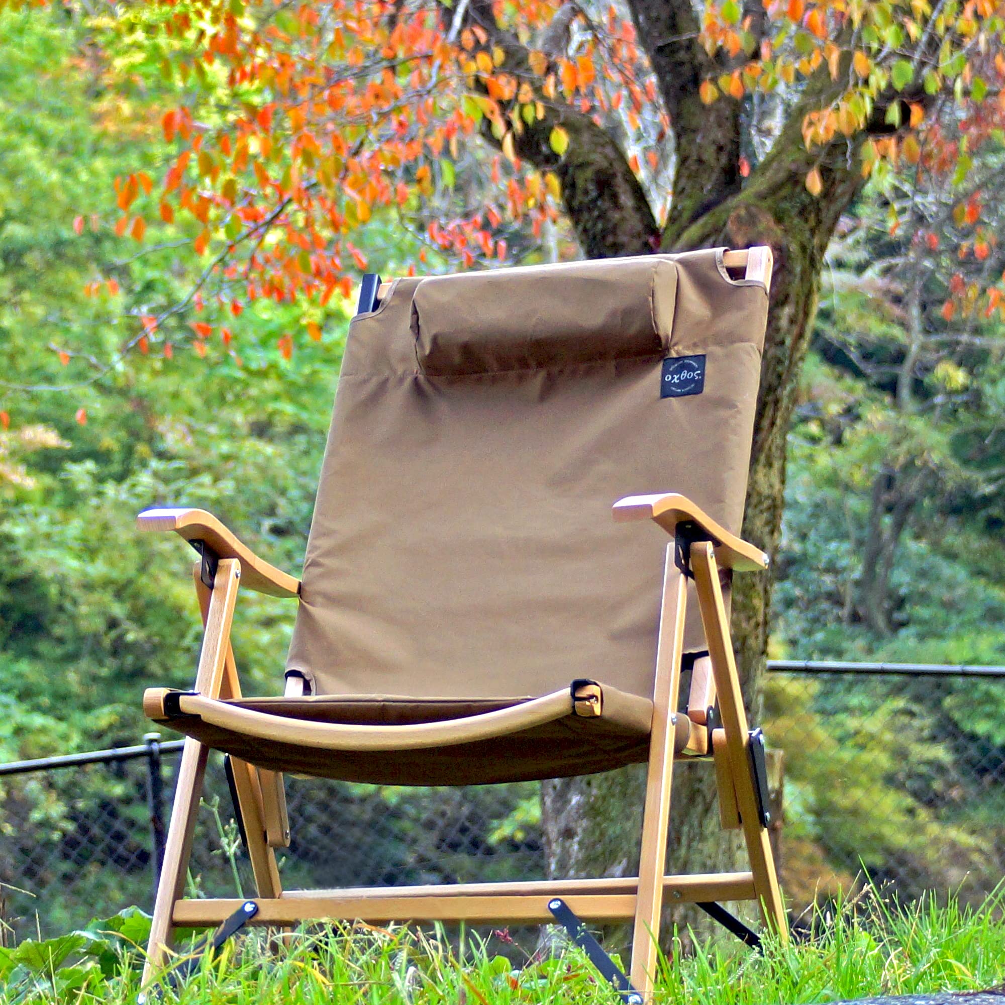ウッドチェア 焚き火 リクライニングウッドチェア OX-095 | oxtos co,.ltd.