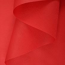 TNT FABRIC PLAIN COLORED TEXTILE NON-WOVEN FOR CRAFTING, WIDTH 160 cm (1 METER, RED)
