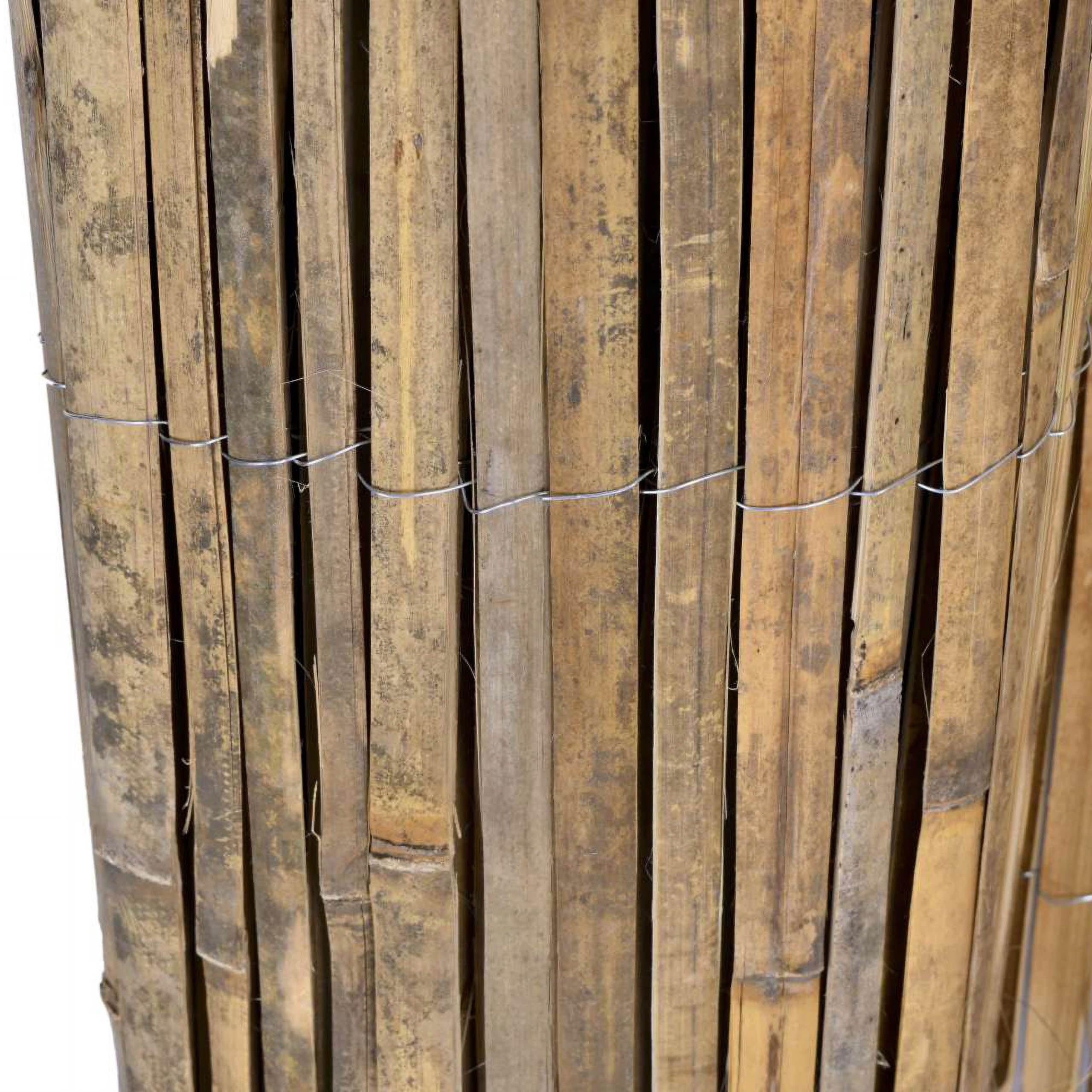MASKUJĄCA mata bambusowa na płot, OSŁONA balkonowa, ogrodzeniowa, NATURALNA 100x300 cm (A)