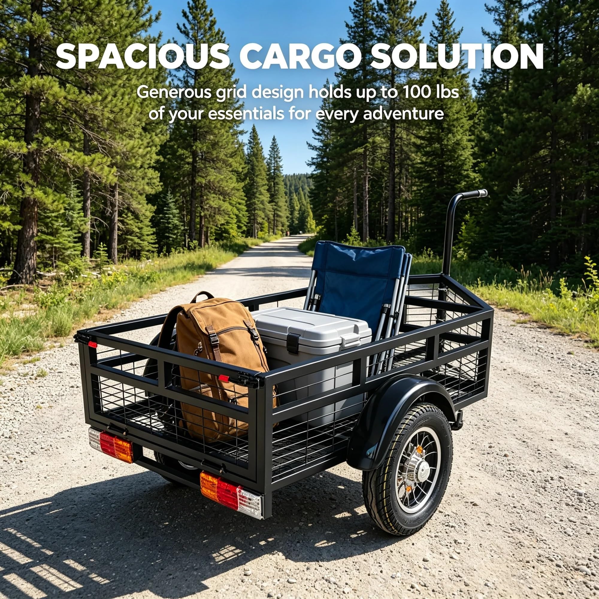 Einrad‑Fahrrad‑Cargo‑Anhänger mit Federung – Robuster Transporter für E‑Bikes