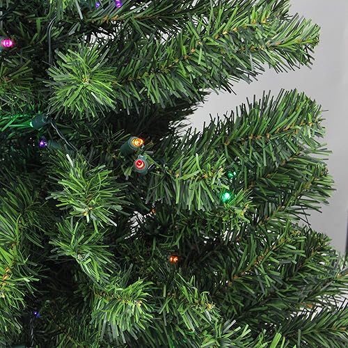Miniatura 2 de Árbol de Navidad artificial de pino canadiense completo preiluminado de 3 pies, luces LED multicolor
