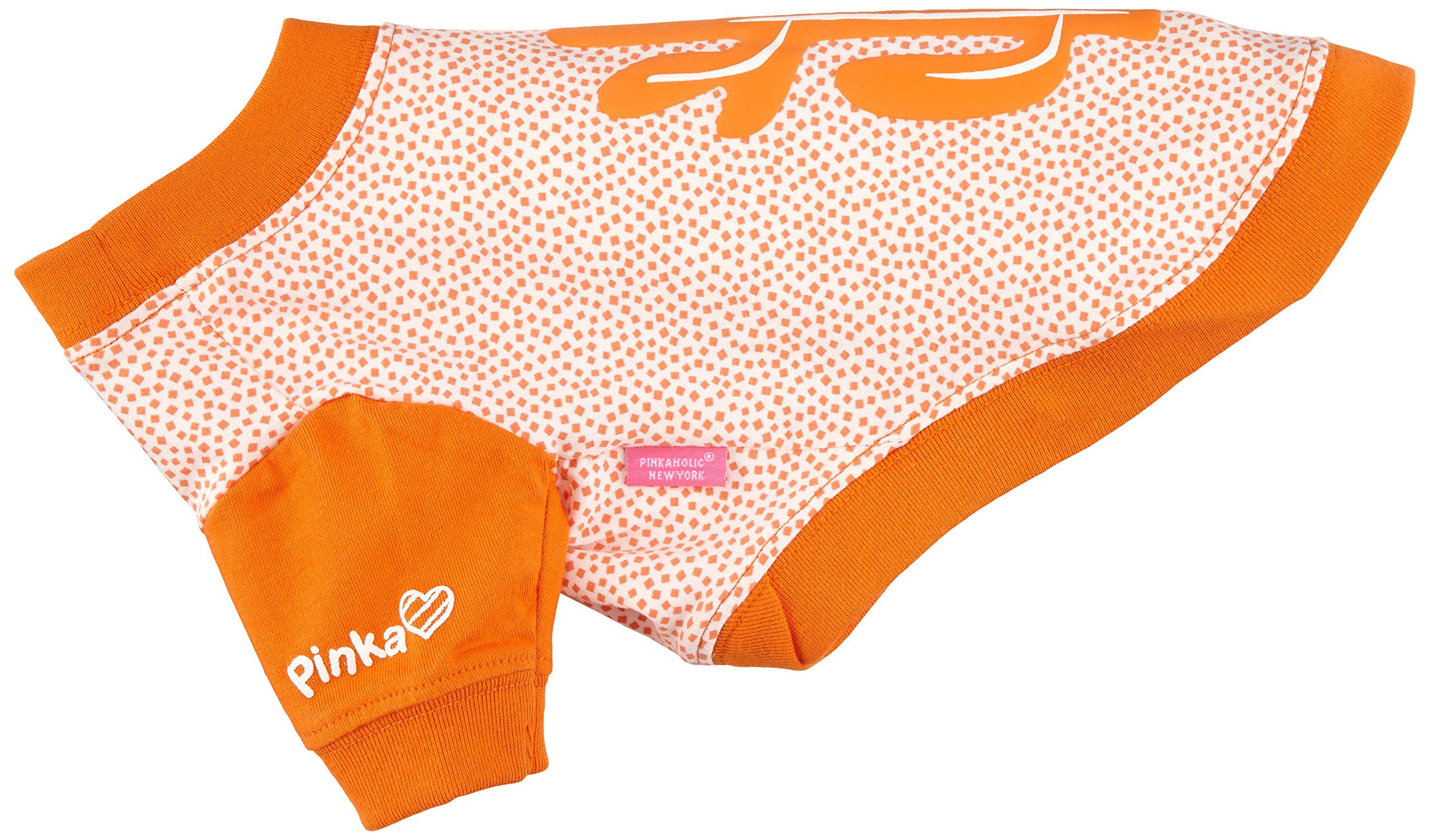 T-Shirt pour Chien Orange Pinkaholic pour les balades en ville
