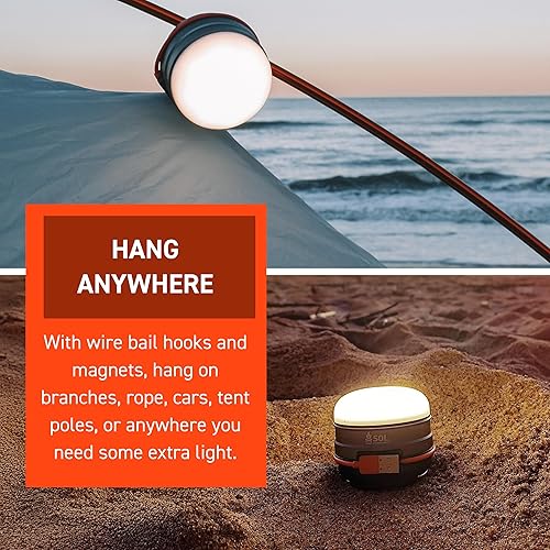 Miniatura 5 de S.O.L. Venture 3000 Luz LED recargable para acampar con banco de energía