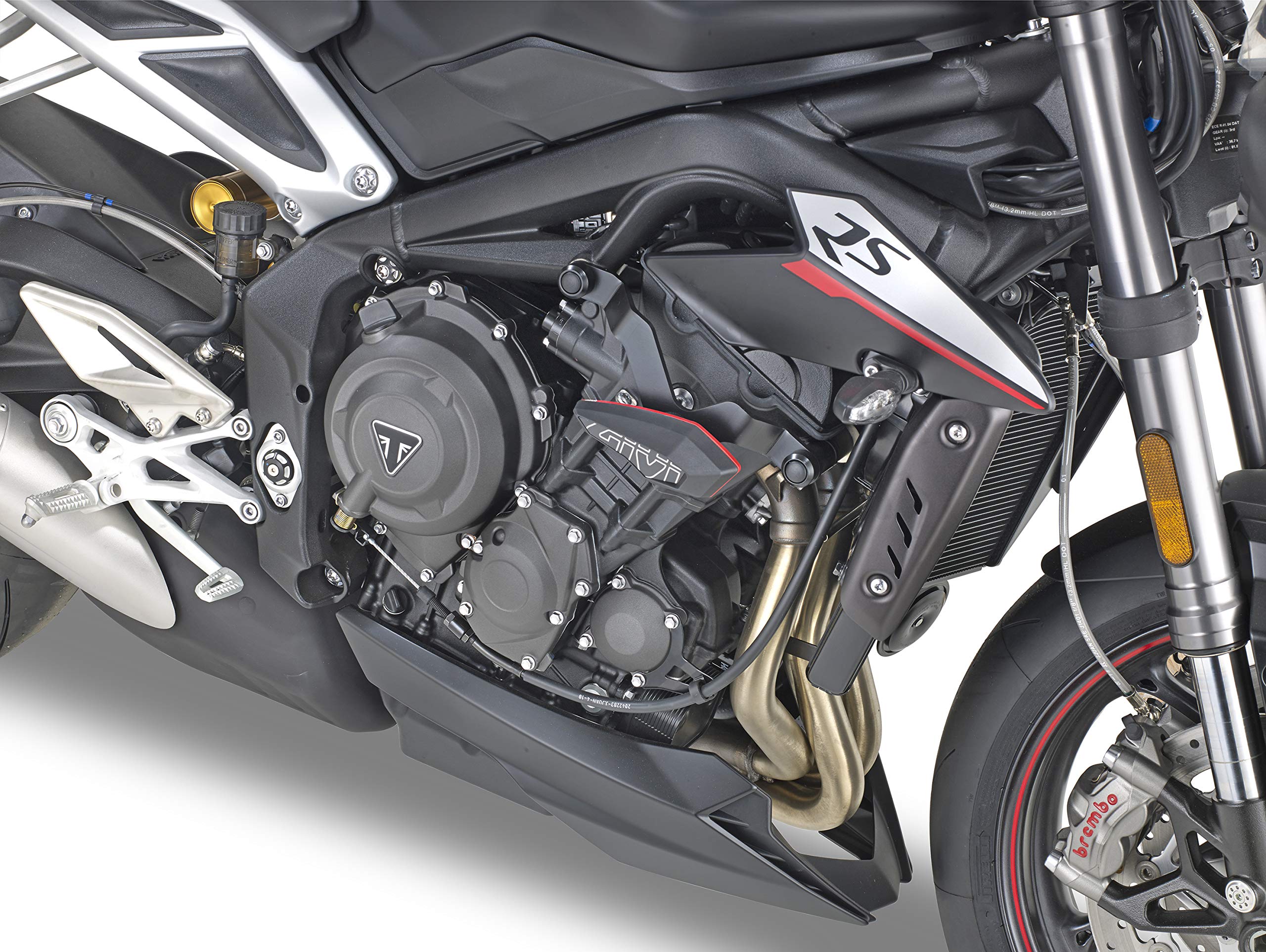 GIVI - SLIDER PARATELAIO IN POLIMERO RINFORZATO CON FIBRA DI VETRO CON INSERTO IN ALLUMINIO LAVORATO DAL PIENO E ANODIZZATO COLOR ALLUMINIO SLD01AL (ROSSO)
