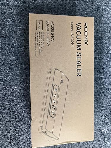 Miniatura 10 de Máquina selladora al vacío, sellador automático al vacío de alimentos Reemix con kit de inicio, sellado de aire para almacenamiento de alimentos con