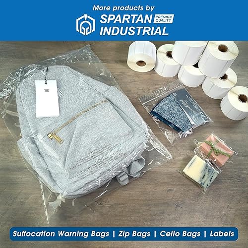 Miniatura 7 de Spartan Industrial - Bolsas de polietileno de plástico transparente con cierre de 7 x 7 pulgadas (1000 unidades) de 2 mil con cierre resellable y