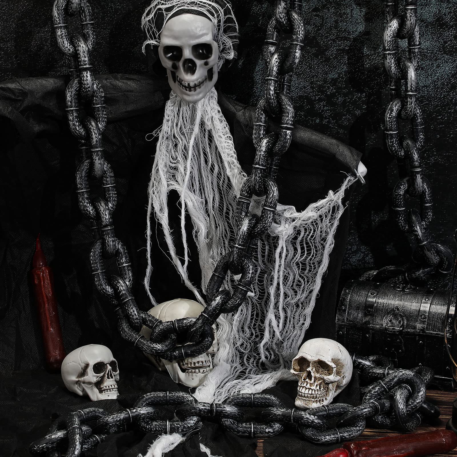 ハロウィン）（送料無料）ブラックカボションとラインスト