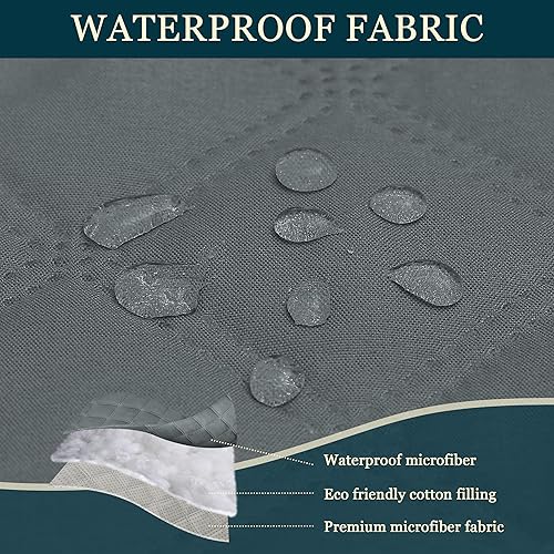 Miniatura 3 de Yonus Funda impermeable para silla de comedor, funda para silla de oficina, resistente al agua, funda para silla de comedor, cocina, funda para