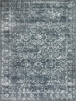 Morebes Washable Area Rugs 9x12 Living Room, Soft Black Rugs for Bedroom, Non Slip Distressed Boho Dining Room Floor Carpet for Indoor Home Office
