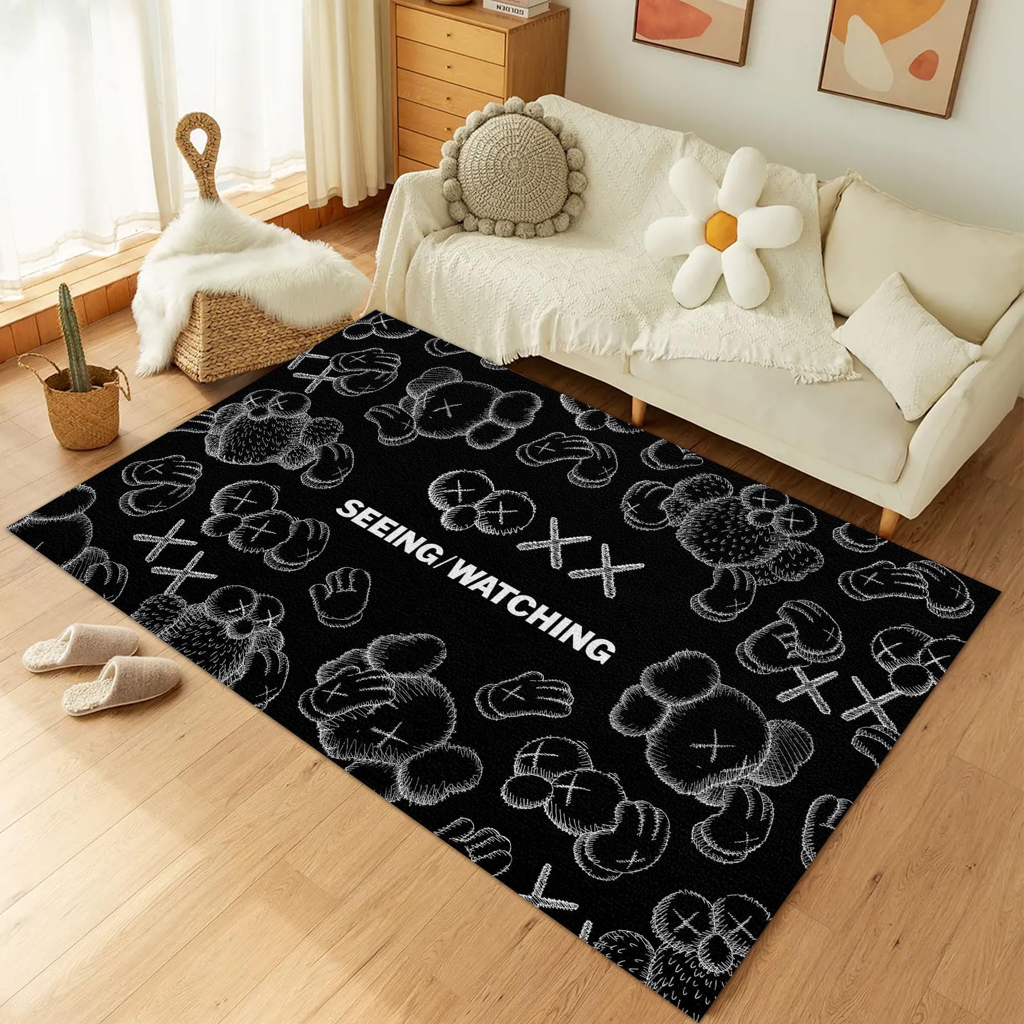 Hypebeast Area Rug 3D Digital Print Modern Abstract Art Pop