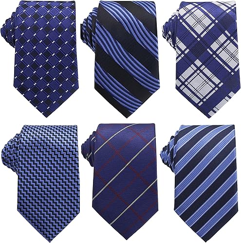 WeiShang Corbata de seda clásica para hombre jacquard tejida