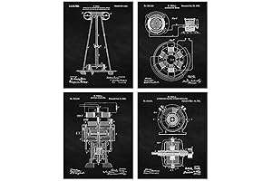 Vintage Science Nikola Tesla Patent Prints for Science Lovers