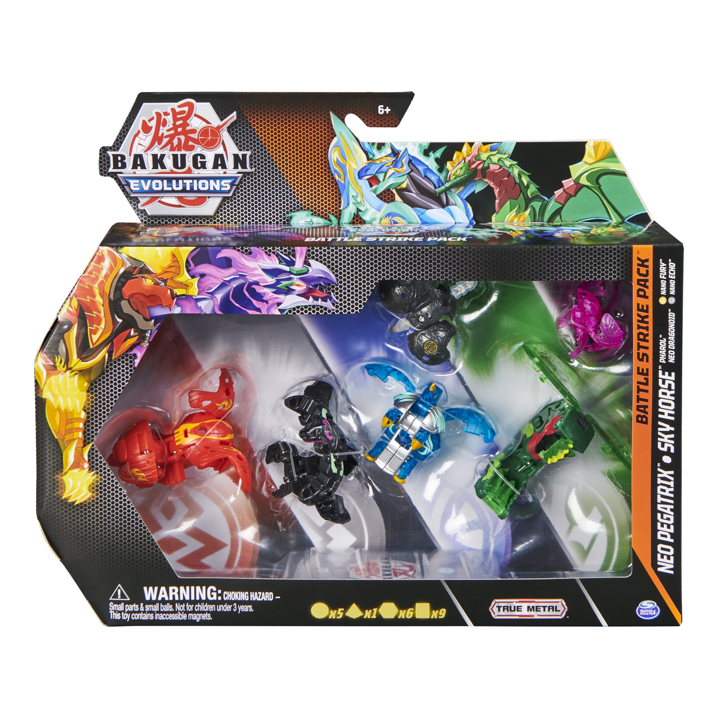 Spin Master Bakugan Evolutions: Estuche Platinum Battle Bundle Temporada 4 (4 Bakugan Y 1 Arena De Tela