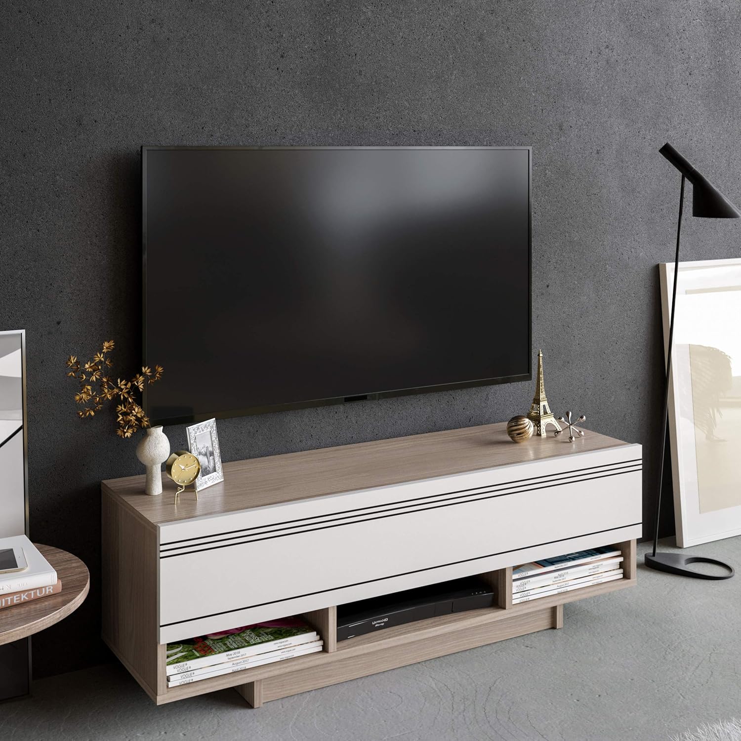 Decorotika-Celestia Tv Stand up to 52" Tv's (Cordoba & White)