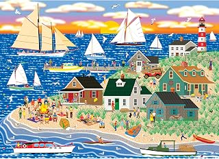 RoseArt - Home Country - Beach Bonfire Gathering - 1000 Piece Jigsaw Puzzle for Adults