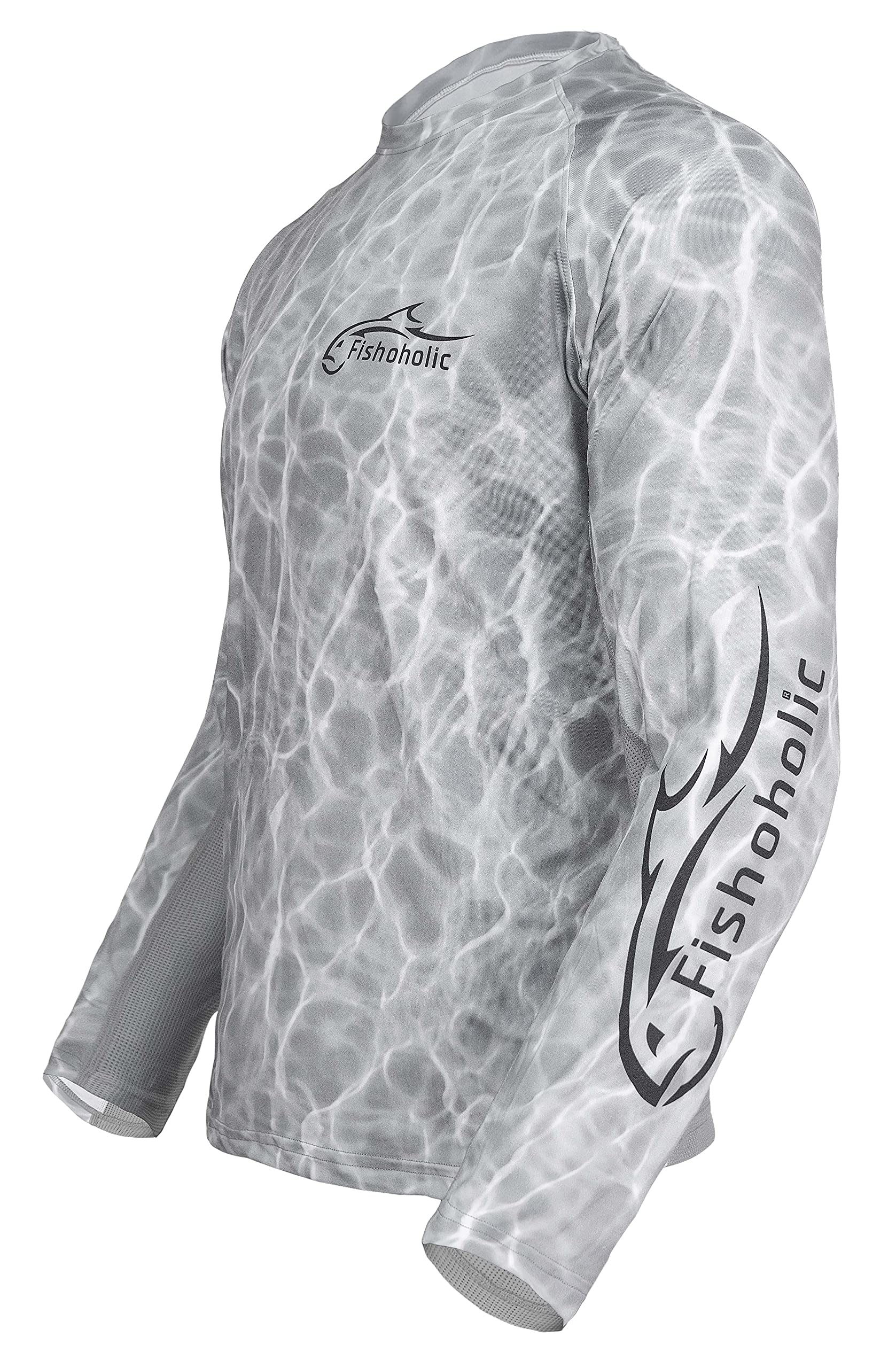 FishoholicUPF 50 Performance Fishing Shirt - Long Sleeve - Loose Keg Fit - Breathable Quick Dry Sun Protection