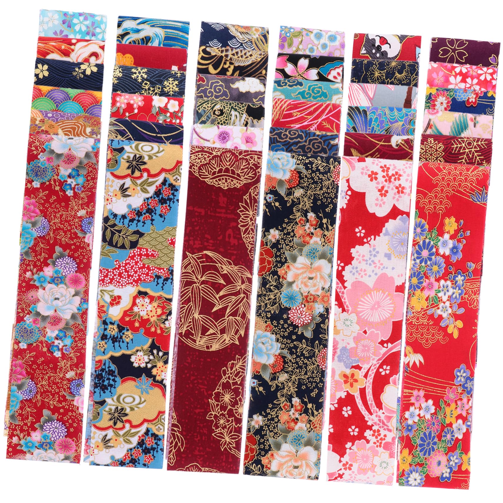 36 piezas Tiras de Tela de Algodón Estampada para Patchwork y Costura DIY Material y Transpirable para Manualidades Decoración y Confección de Ropa