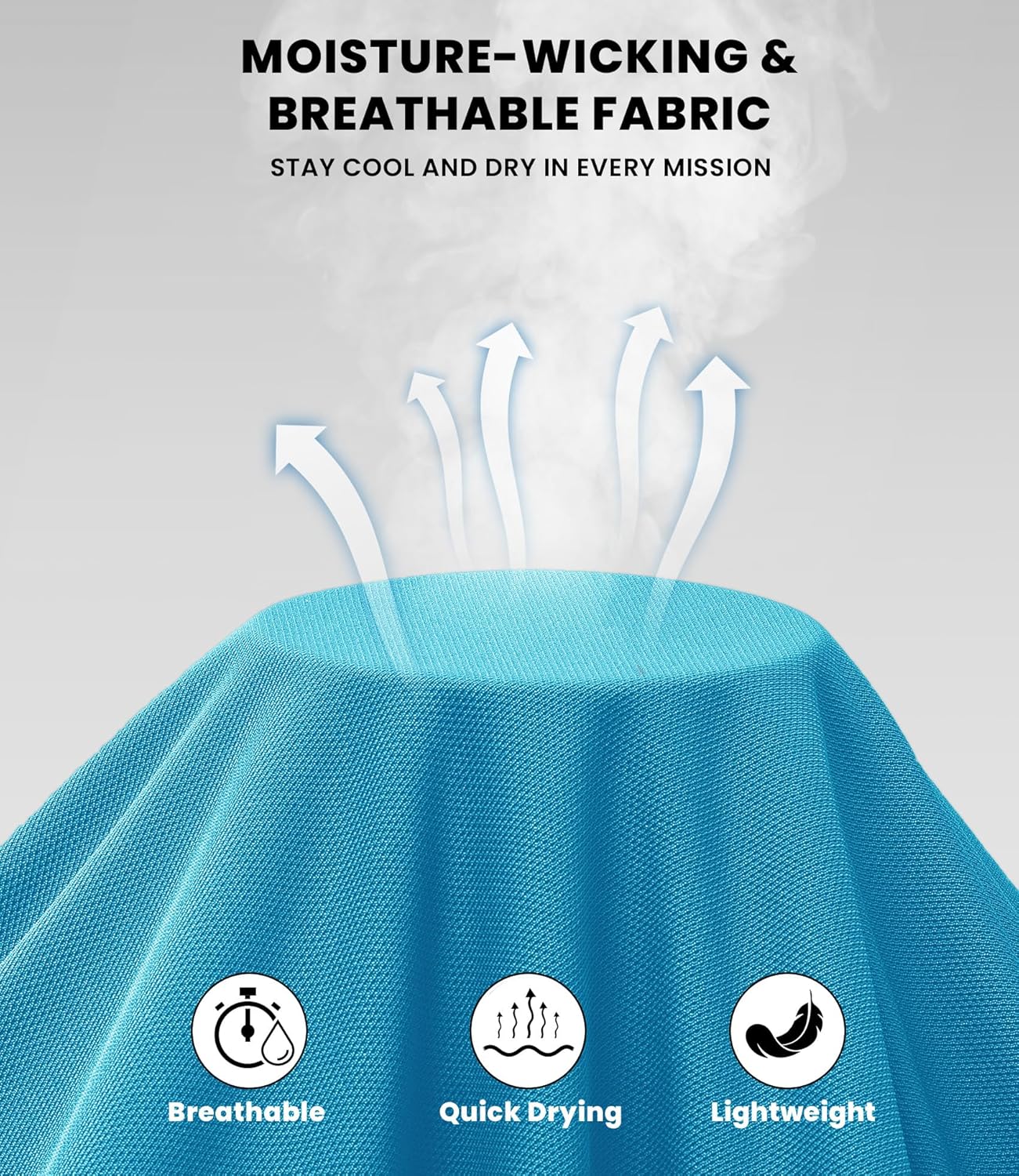 V VALANCH Polo Shirts for Men 2 Pack Tactical Performance Polo Short Sleeve Collared Work Shirt - Image 5