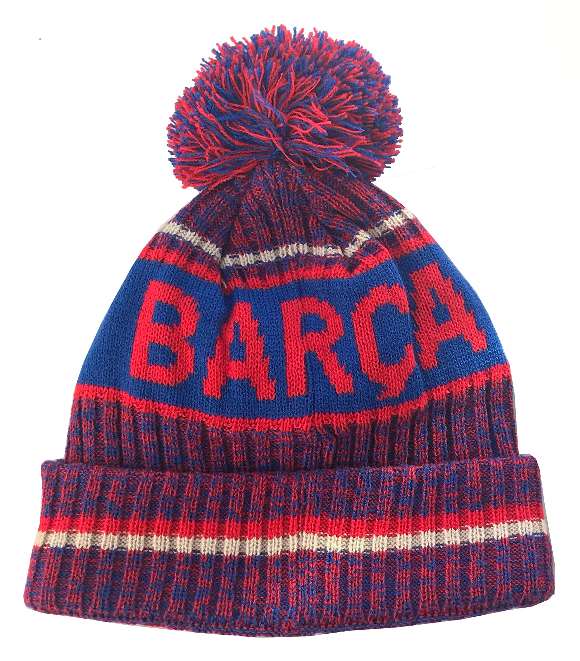 Icon Sports (ICOZ7) FC Barcelona Identity Team Pom Beanie Blue