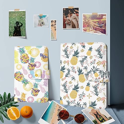 Miniatura 5 de Álbum de Fotos de Billetera Holoary para 108 Bolsillos, Álbum Fujifilm Instax Mini para Fotos de 2x3", Álbum Instax, Polaroid Snap (Jugo de Piña)