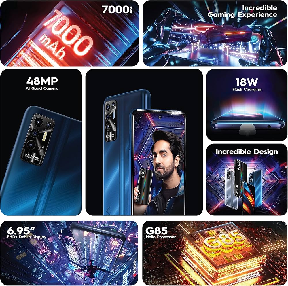 Pova 2 energy blue Clearance