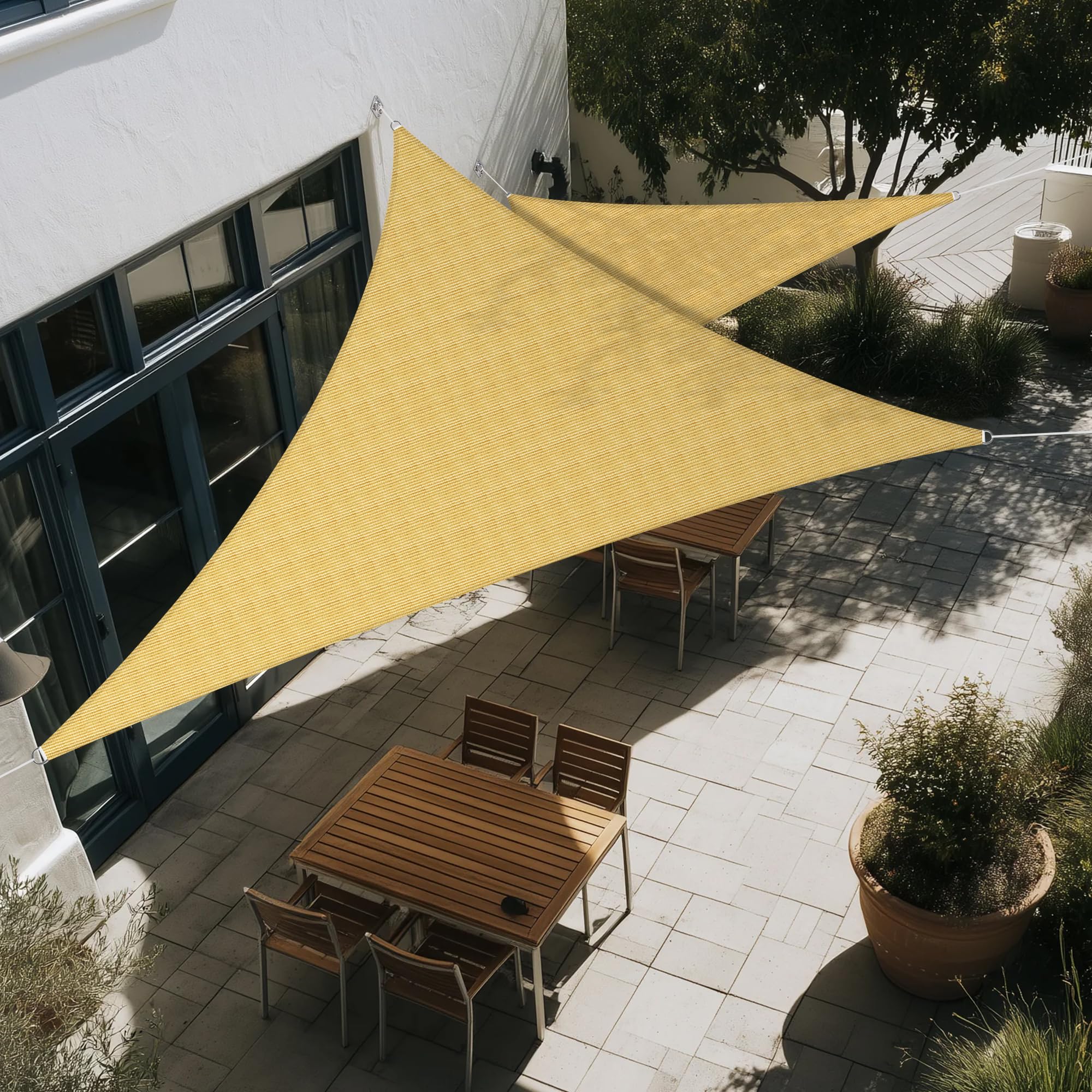 Amazon.com : SunnyRoyal Sun Shade Sail 9'x12'x15' Right Triangle