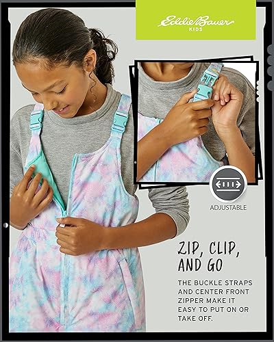 Miniatura 3 de Eddie Bauer Babero de nieve para niños, traje de nieve impermeable aislado para niños, cómodo overol para actividades al aire libre para niñas y