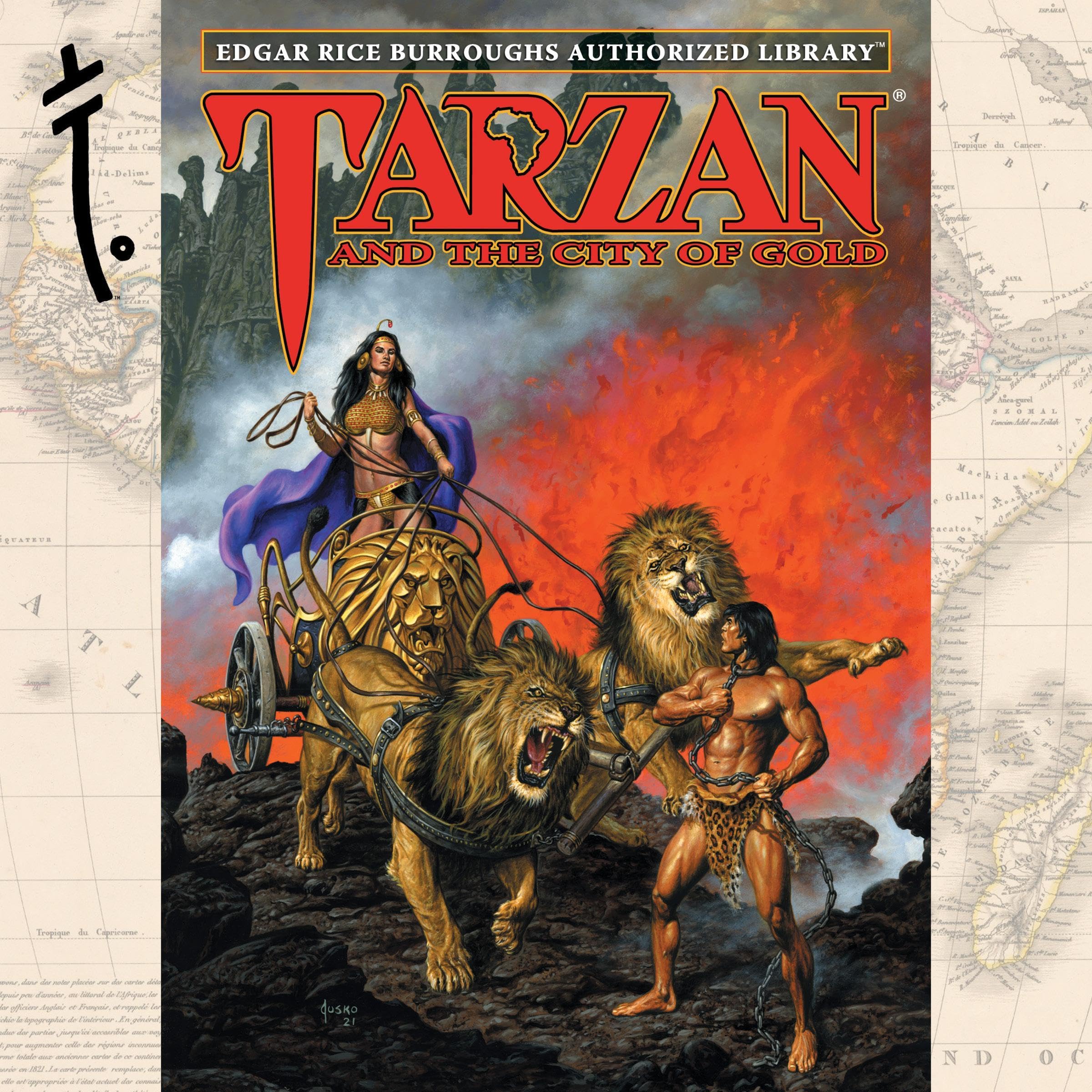 Cover art for Tarzan and the City of Gold