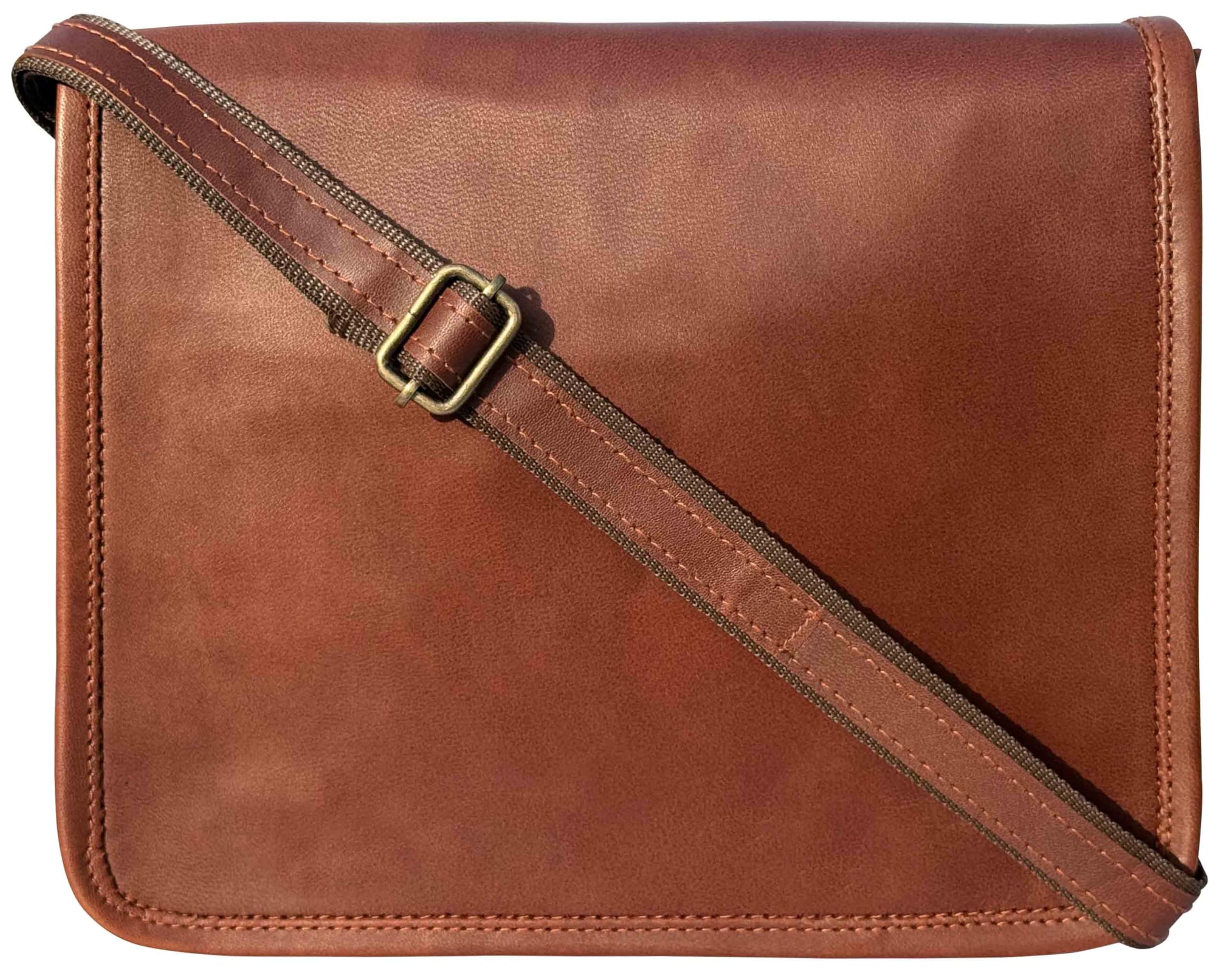 Rustic Town Leather Messenger Bag for 10.5-Inch iPad