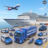 US Police vehicle transport games 2026 - Drive heavy truck simulator car carrier trucks and deliver car transport truck driving simulator on time - Enjoy car loading on American truck logistics