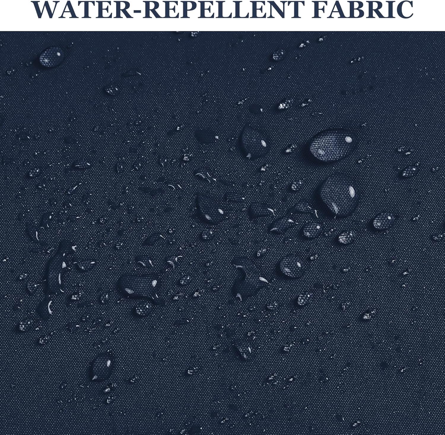 Konelia Waterproof Canvas Fabric by The Yard, 150D 58" W Soft Outdoor Upholstery Material Fabric Water Resistant Fabric for Sewing Patio Cushion Bag Interior, 3 Yard Navy Blue