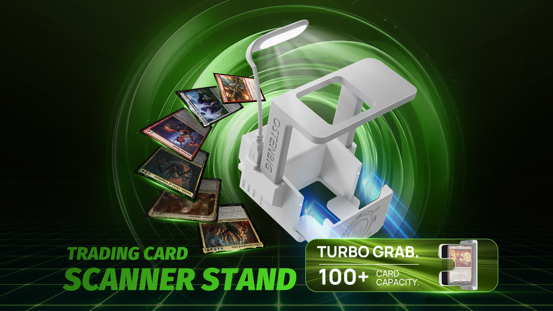 scan mtg cards for price Card Scanner Pro for Trading Cards – MTG & TCG Card Scanner Stand with LED  Light and Magnetic Base, Quickly Scan and Price Check Unsleeved Collectible  Cards, Compatible with ManaBox App : Toys & Games