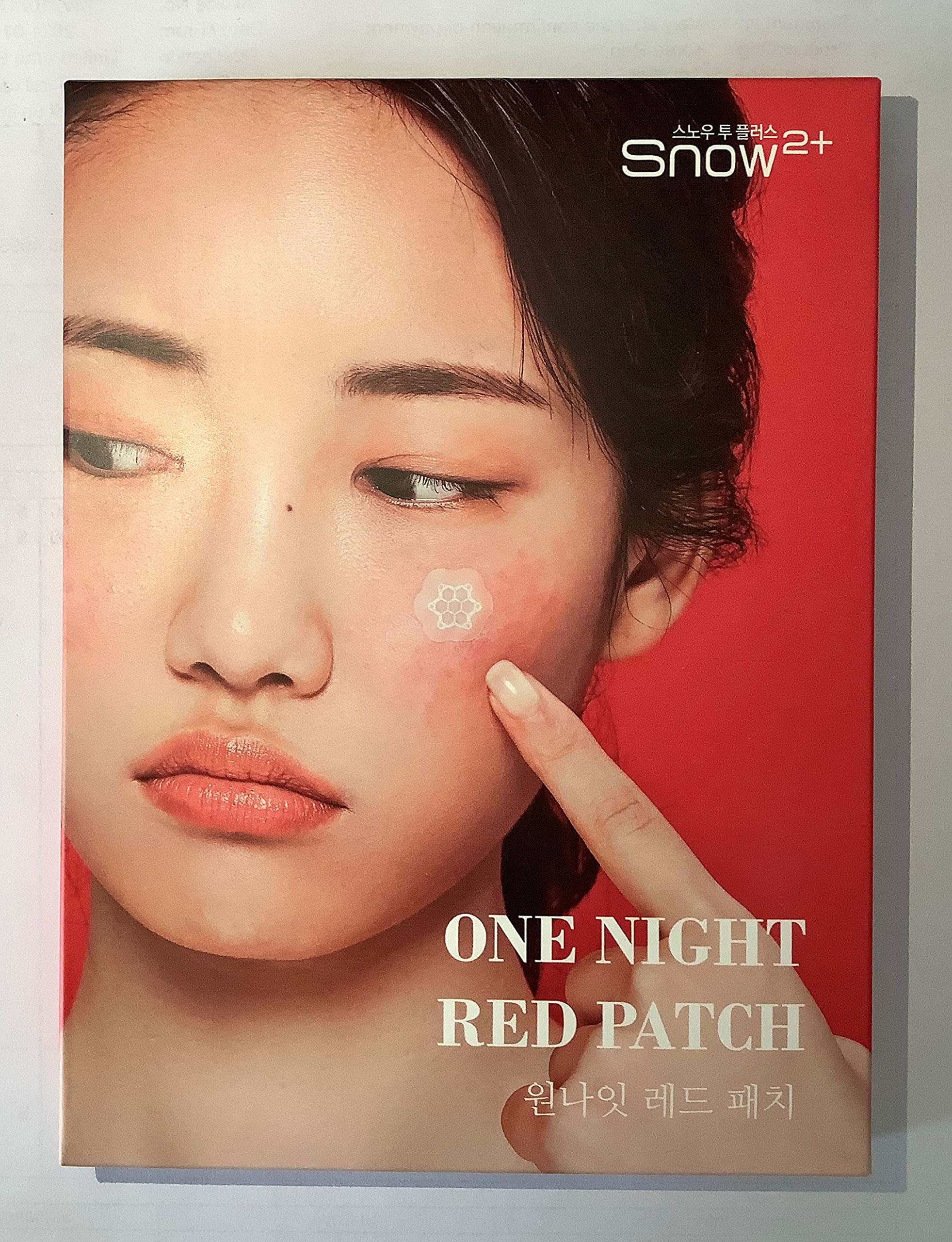 Snow2+ One Night Red Patch, Calming Troubled Skin - 12 Patches