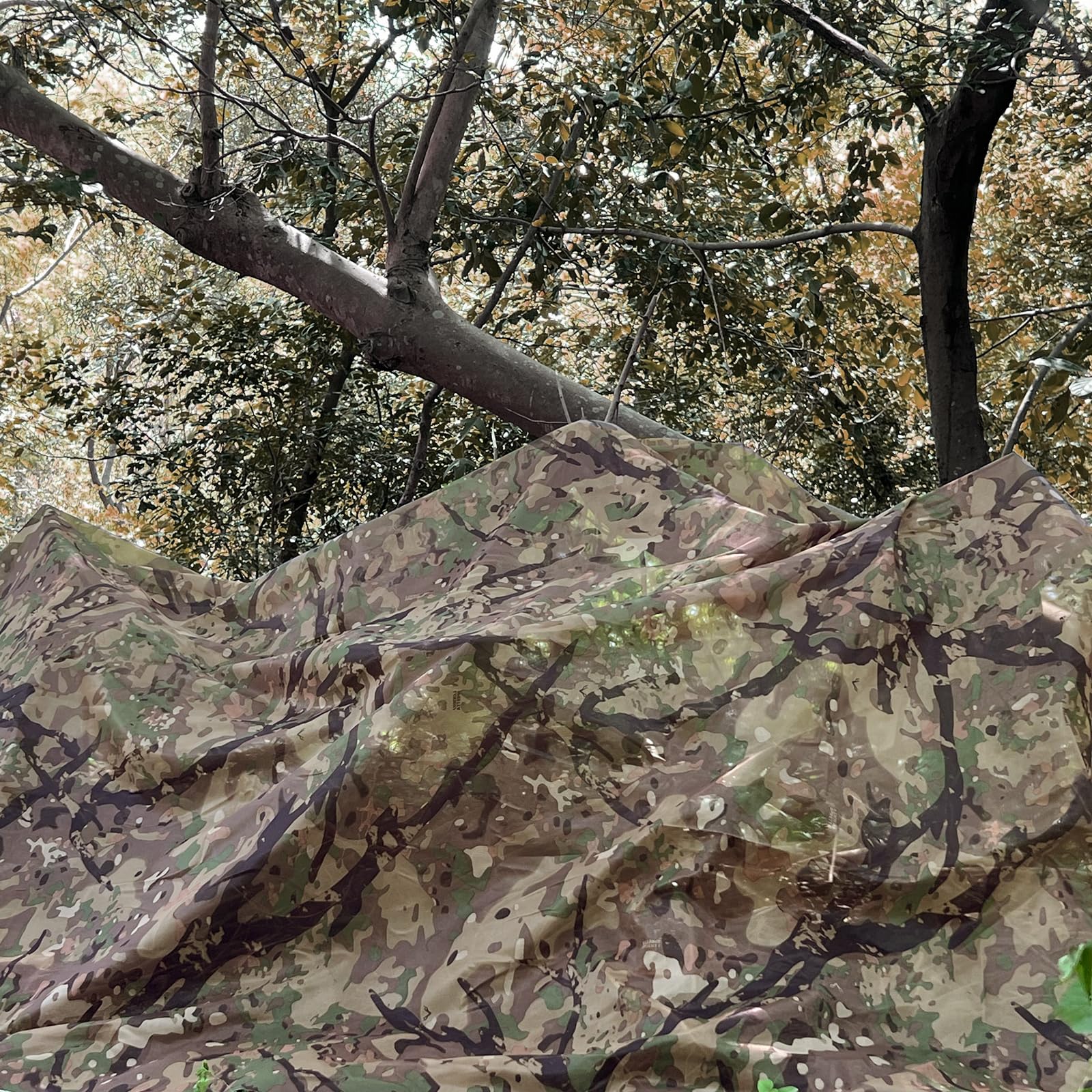Loogu - Tela mimetica in tela per protezione solare mimetica, per giardino, campeggio, caccia, varie misure e disegni