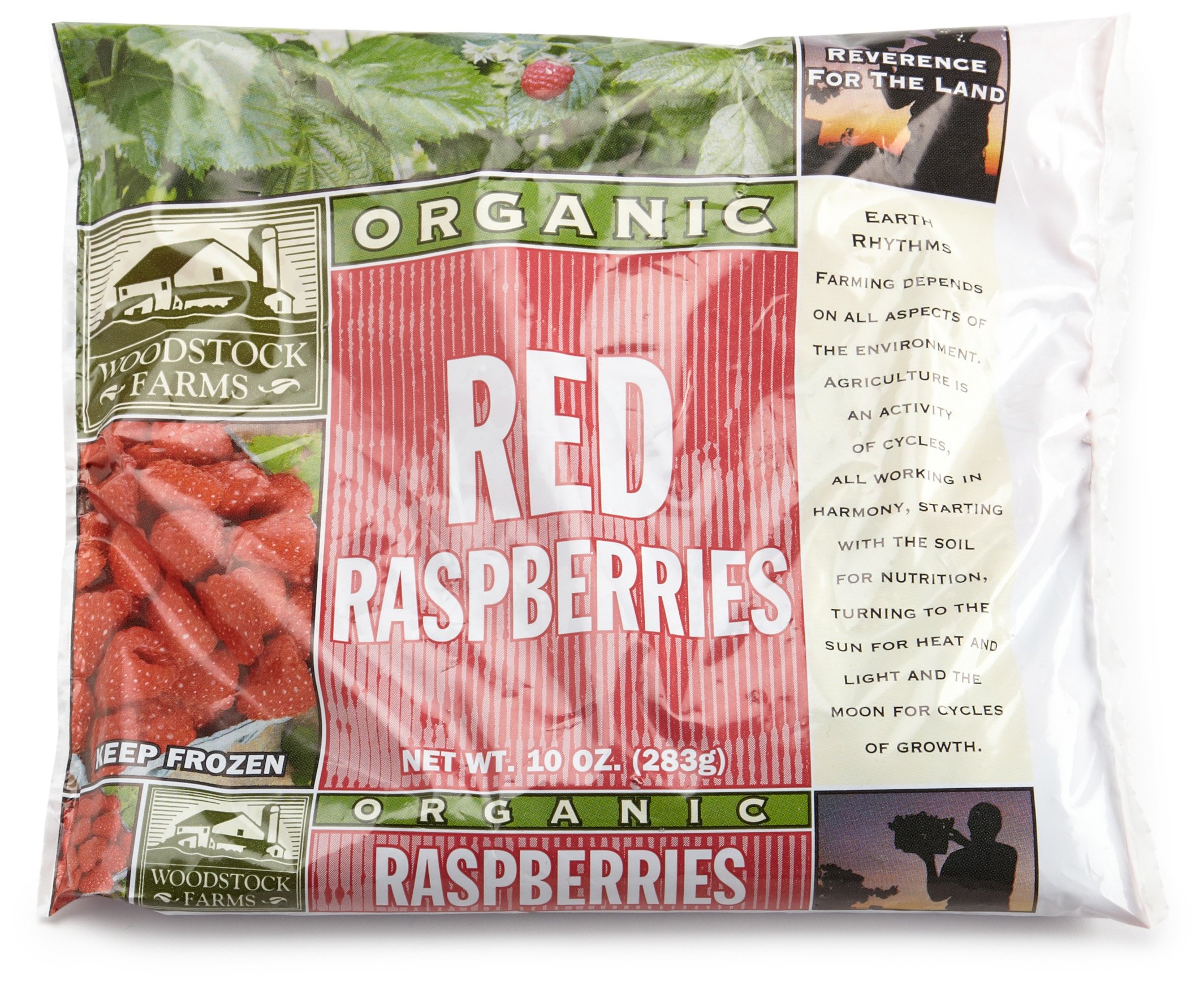 Woodstock Farms Organic Raspberries, 10 oz (Frozen)