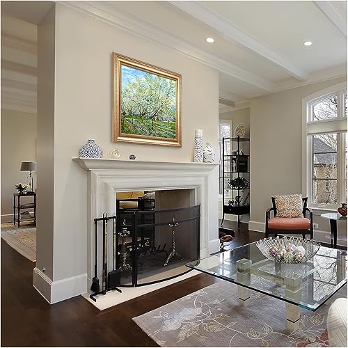 Miniatura 559 de A&T ARTWORK The Starry Night de Vincent Van Gogh. Tamaño del marco: 36 x 30 pulgadas, tamaño de la imagen: 30 x 24 pulgadas, reproducciones clásicas