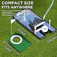 Vista 2 de KINGTOP Espejo de Putting de Golf - Ayudas de Entrenamiento de Alineación de Putting para Consistencia y Precisión - Ideal para Práctica