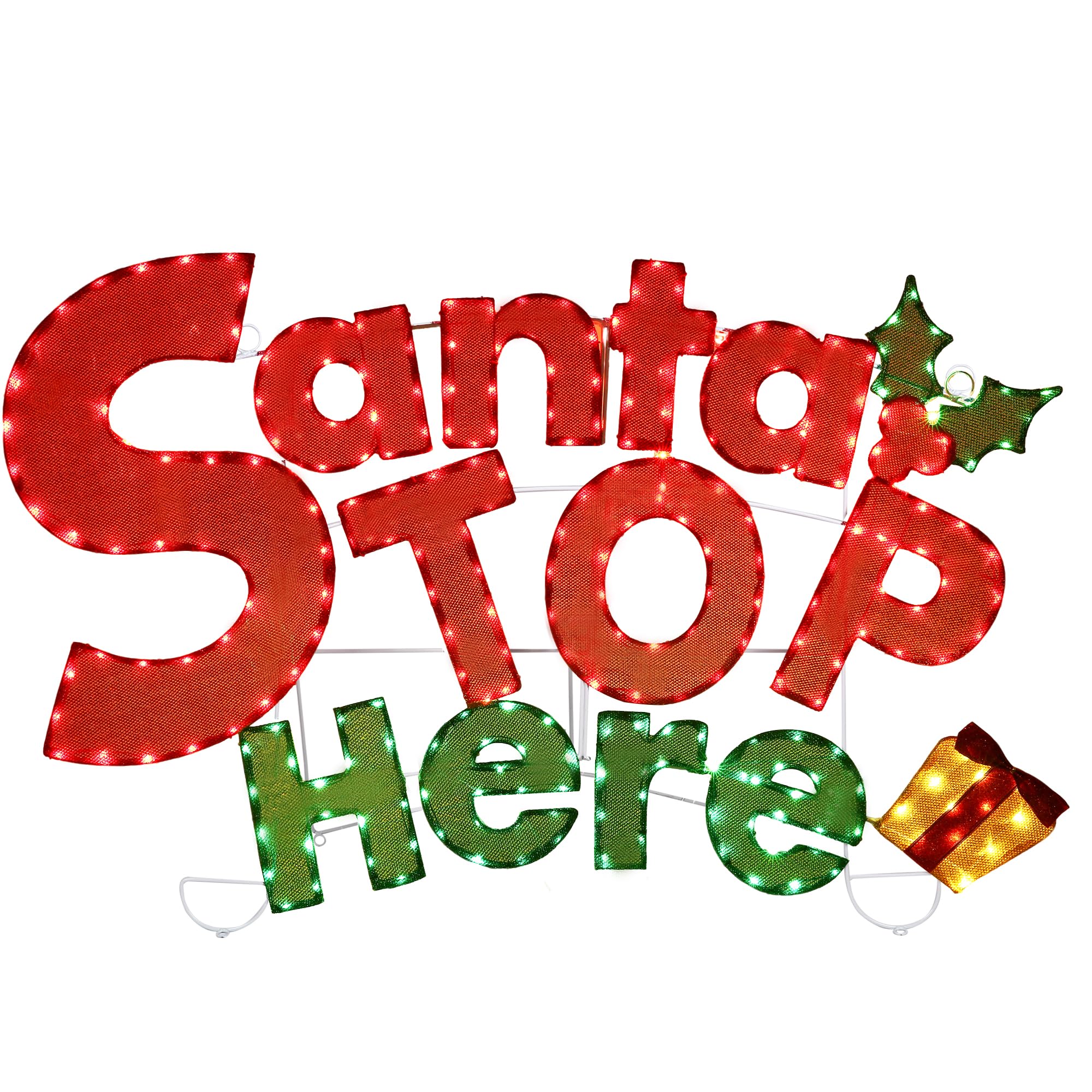 Amazon.com: 47''L Large Lighted Santa Christmas Decorations