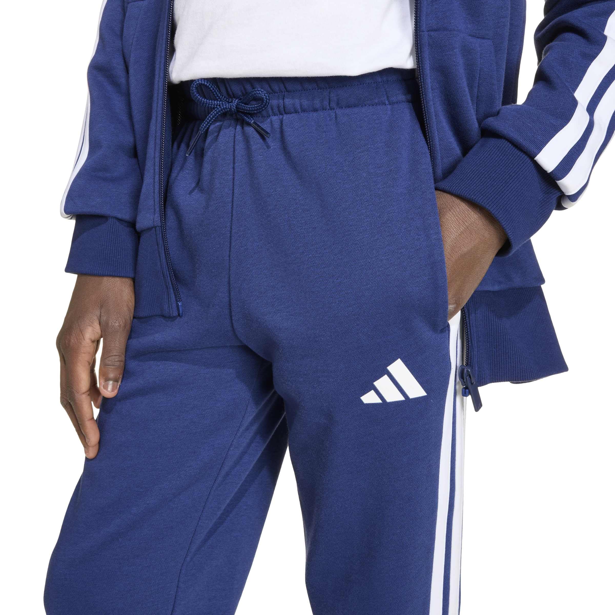 adidas Unisex Kinder Seasonal Essentials Tiberio 3 Stripes French Terry Tracksuit Trainingsanzug