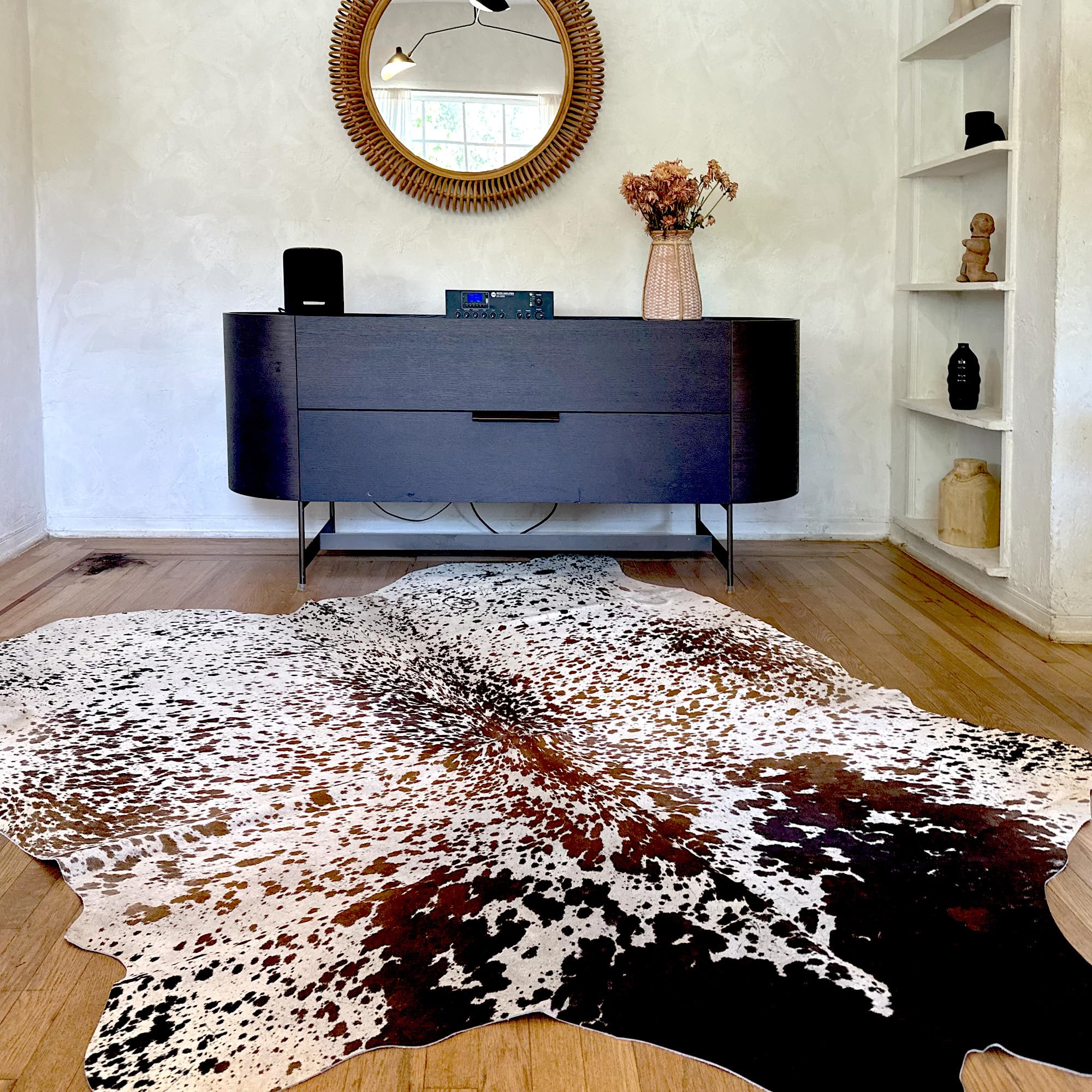 Appaloosa Cowhides Genuine Cowhide Rug - Natural Leather Hide Rugs for Living Room & Area Rug for Bedroom - Real Cowhides Rug for Rustic Home Decor -