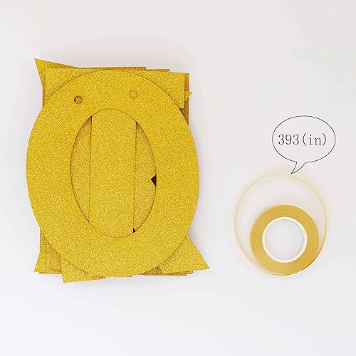 Miniatura 8 de MAGJUCHE Cartel dorado con purpurina de "Cheers to 90 años", decoraciones de fiesta de cumpleaños 90