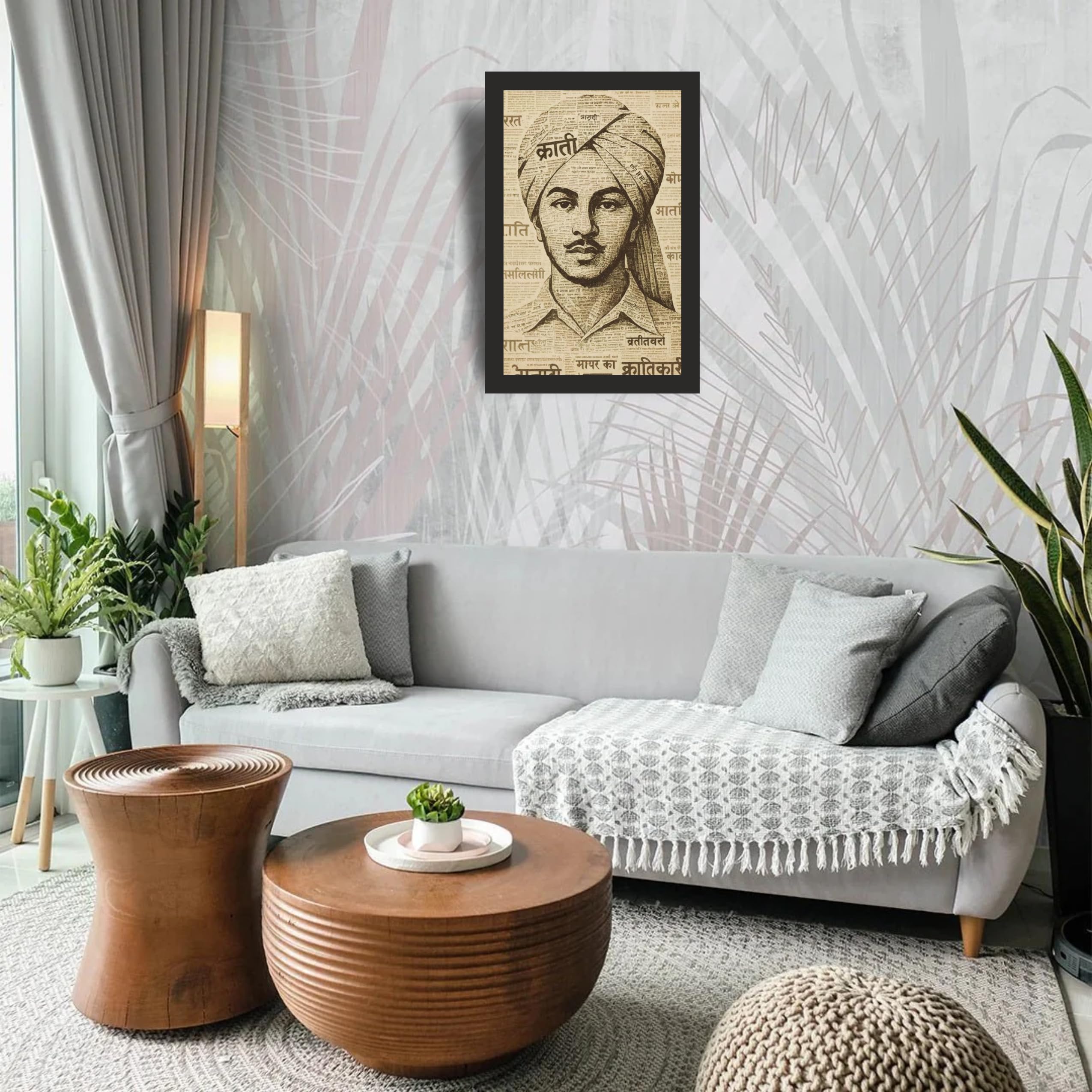 Newspaper Style Revolutionary Portrait Wall Art