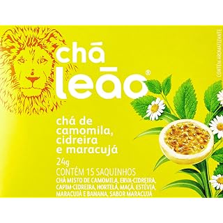 Leão Fuze Chá de Camomila, Cidreira e Maracujá — 15 saquinhos