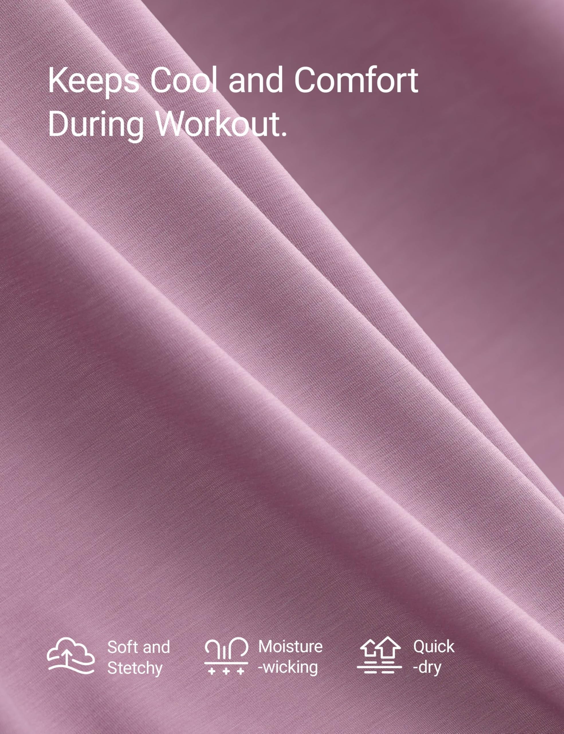 CRZ YOGA Quick Dry Workout Tops for Women Hip Length - Athletic Running Gym Yoga Short Sleeve Shirts Crewneck Basic Tees — view 5