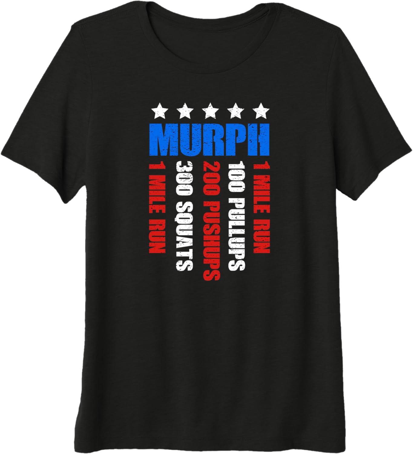 Murph 2021 Memorial Day Workout Patriotic WOD Gift T-Shirt Premium Tri-Blend T-Shirt - Image 1 of 2