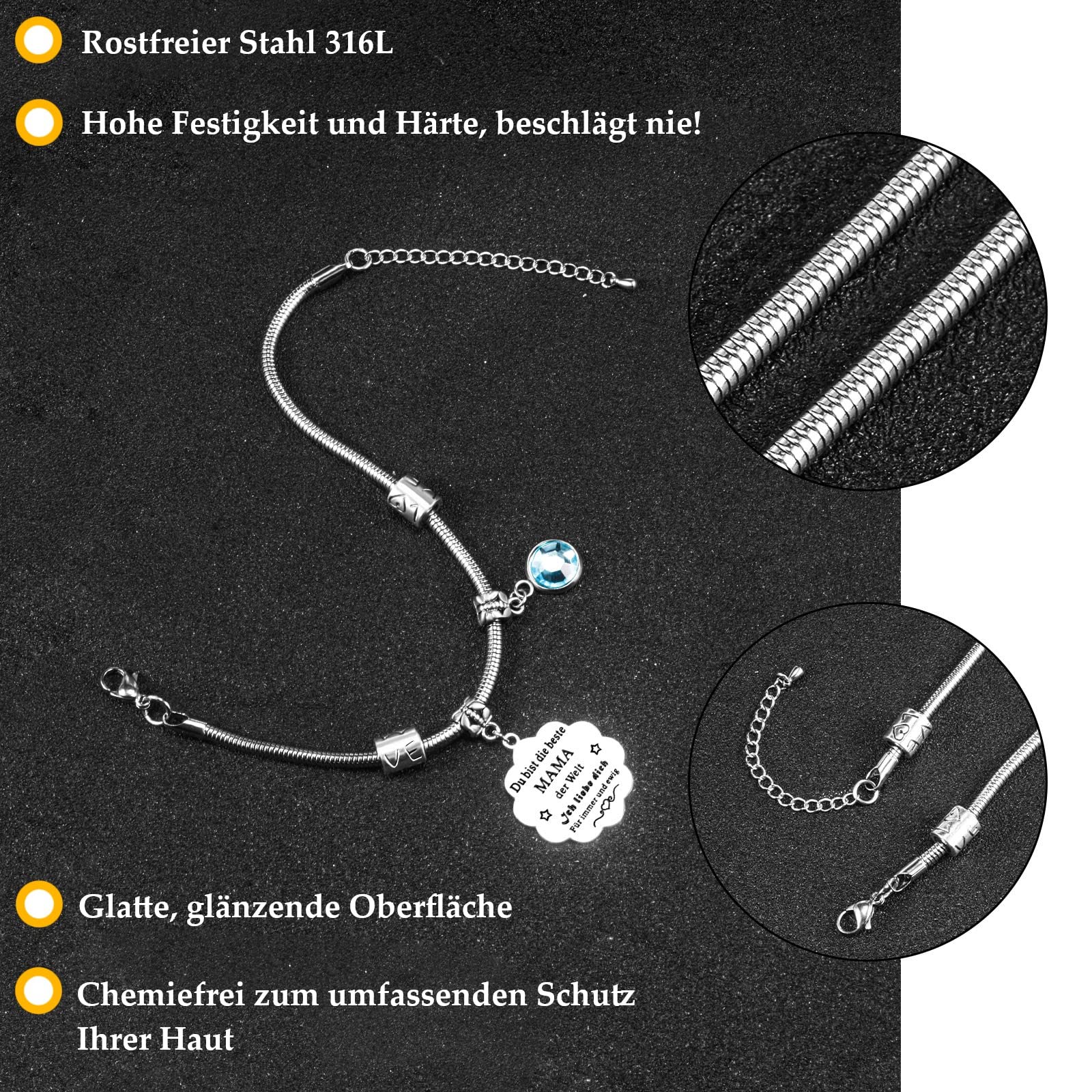 VGWON Bracciali per Uomo e Donna P