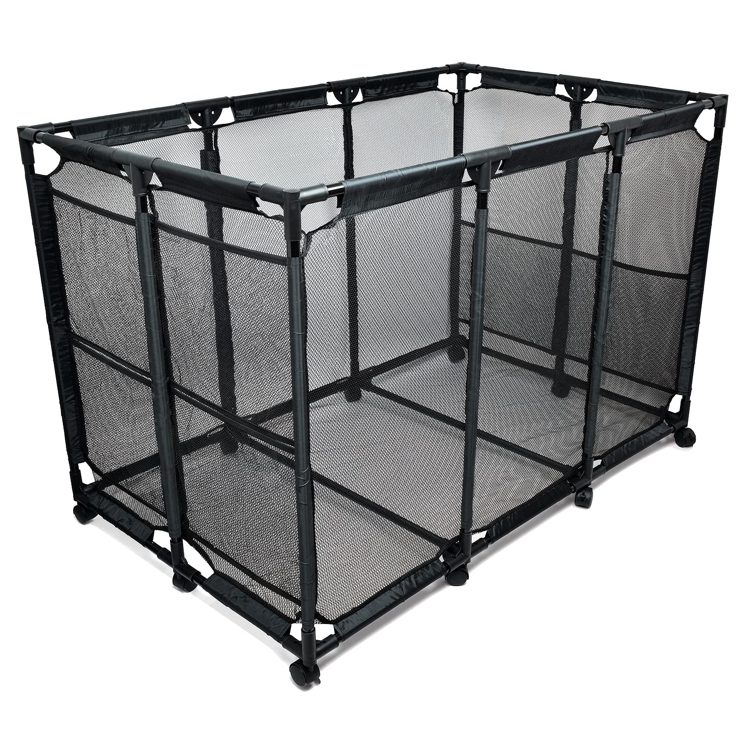 Pool Float Storage Organizer for Pool Noodles Floats Inflatables Towels - Ultimate Outdoor Pool Toy Storage Bin - XXL Black HDuty Metal - Pool Float Holder - Pool Storage Bin For Easy Poolside Cleanup