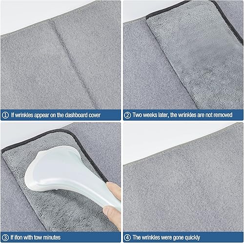 Miniatura 3 de Tapete para cubierta de tablero de instrumentos compatible con Chevy Tahoe Suburban Denali Avalanche GMC YukonXL, Chevy Silverado GMC Sierra 07-13