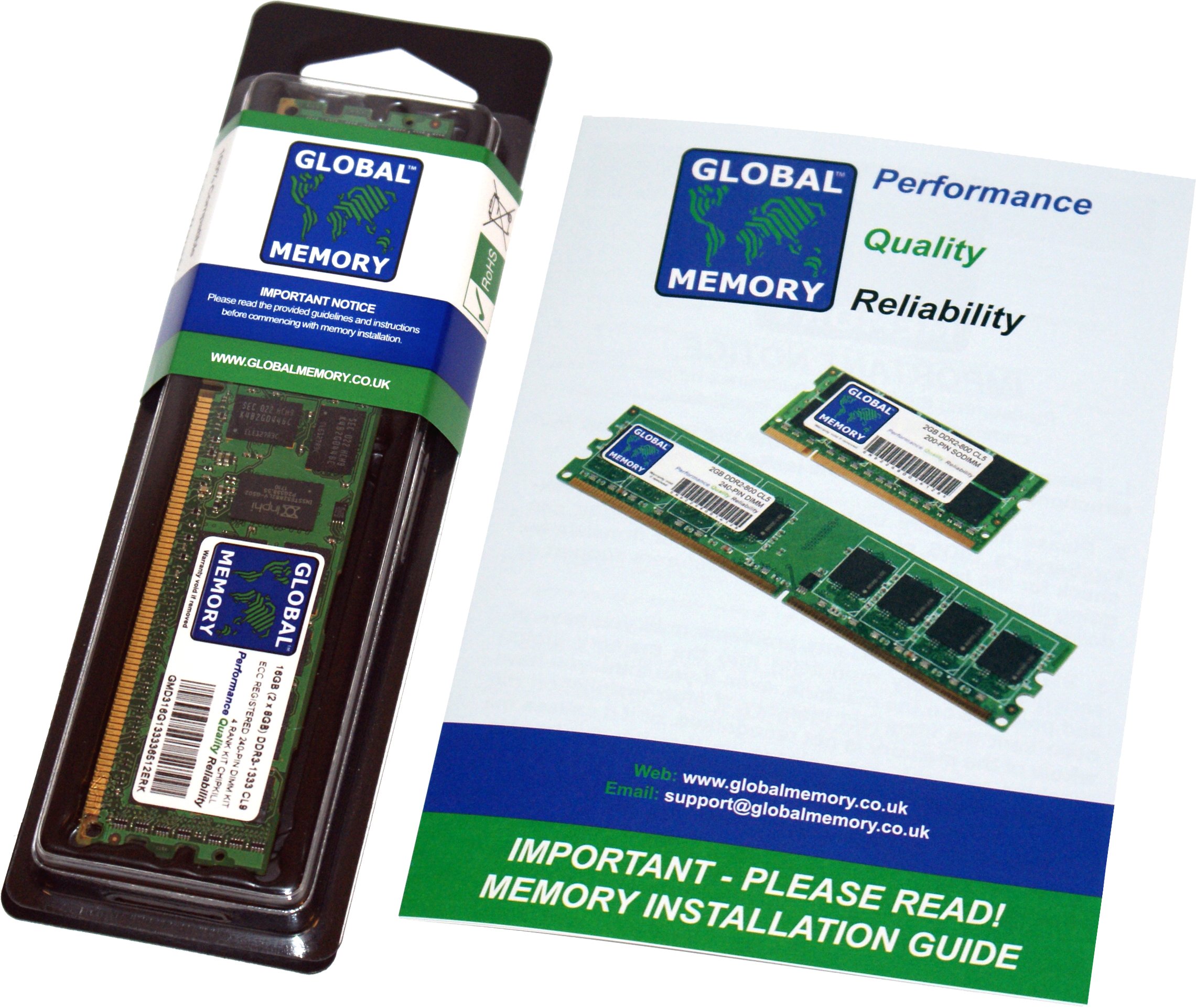 Amazon | 16GB DDR4 2400MHz PC4-19200 288ピン ECC登録DIMM (RDIMM