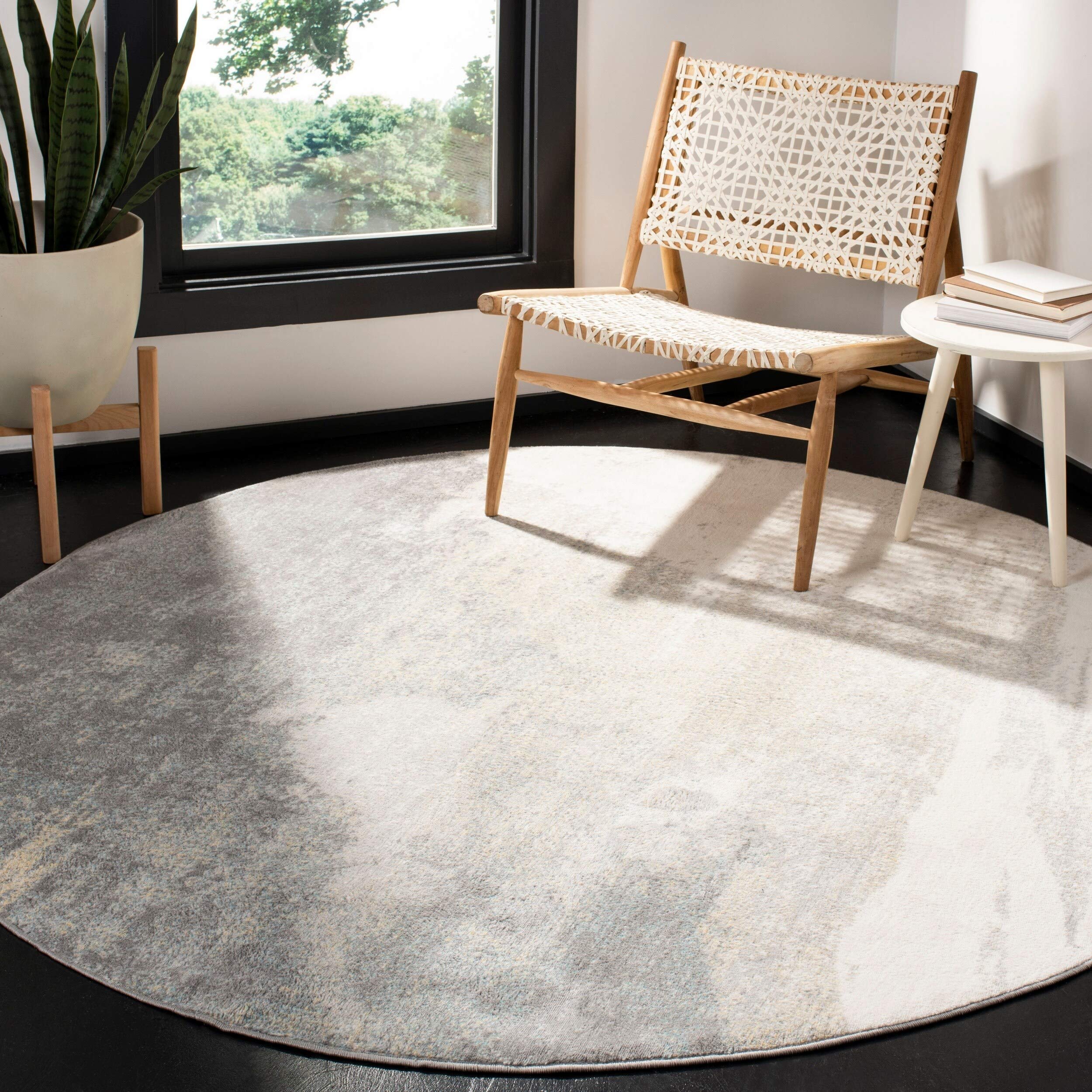 Safavieh Abstract Rug for Living Room Dining Room, Bedroom - Jasper Collection, Short Pile, in Grey and Gold, 90 x 150 cm - Image 4